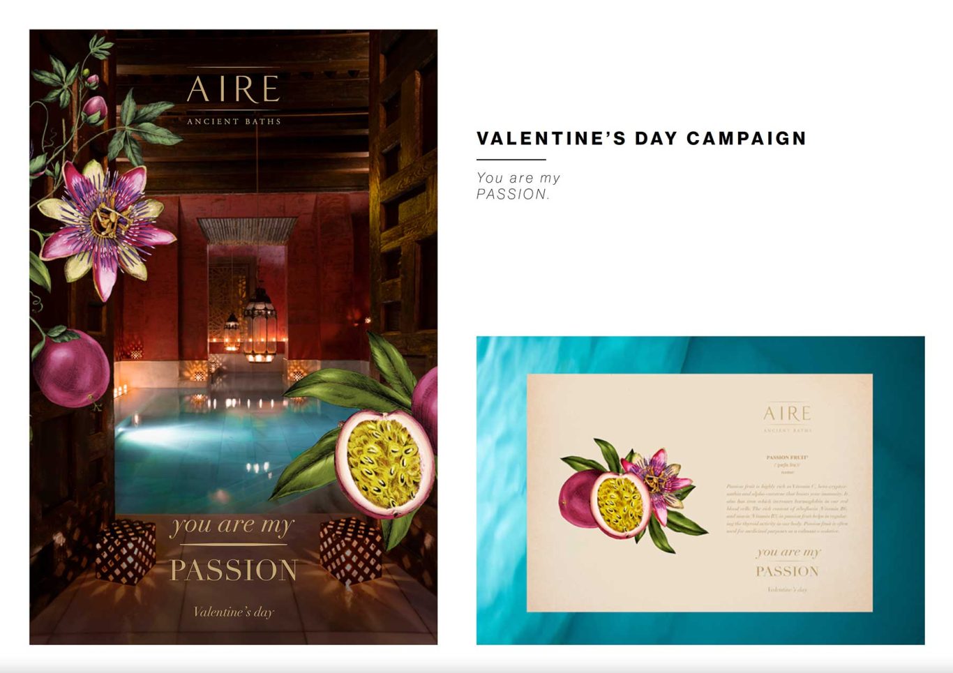 Global Campaign Art Direction System AIRE Ancient Baths global campaign visual design and art direction system by Raúl Rosillo