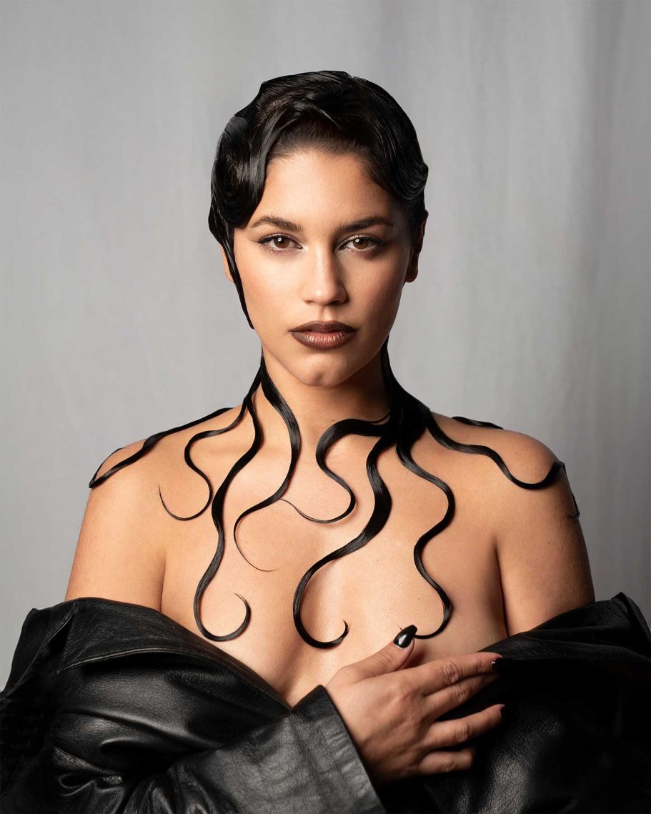 Carmen Editorial portrait of contemporary flamenco artist Carmen Avilés, photographed by Raúl Rosillo