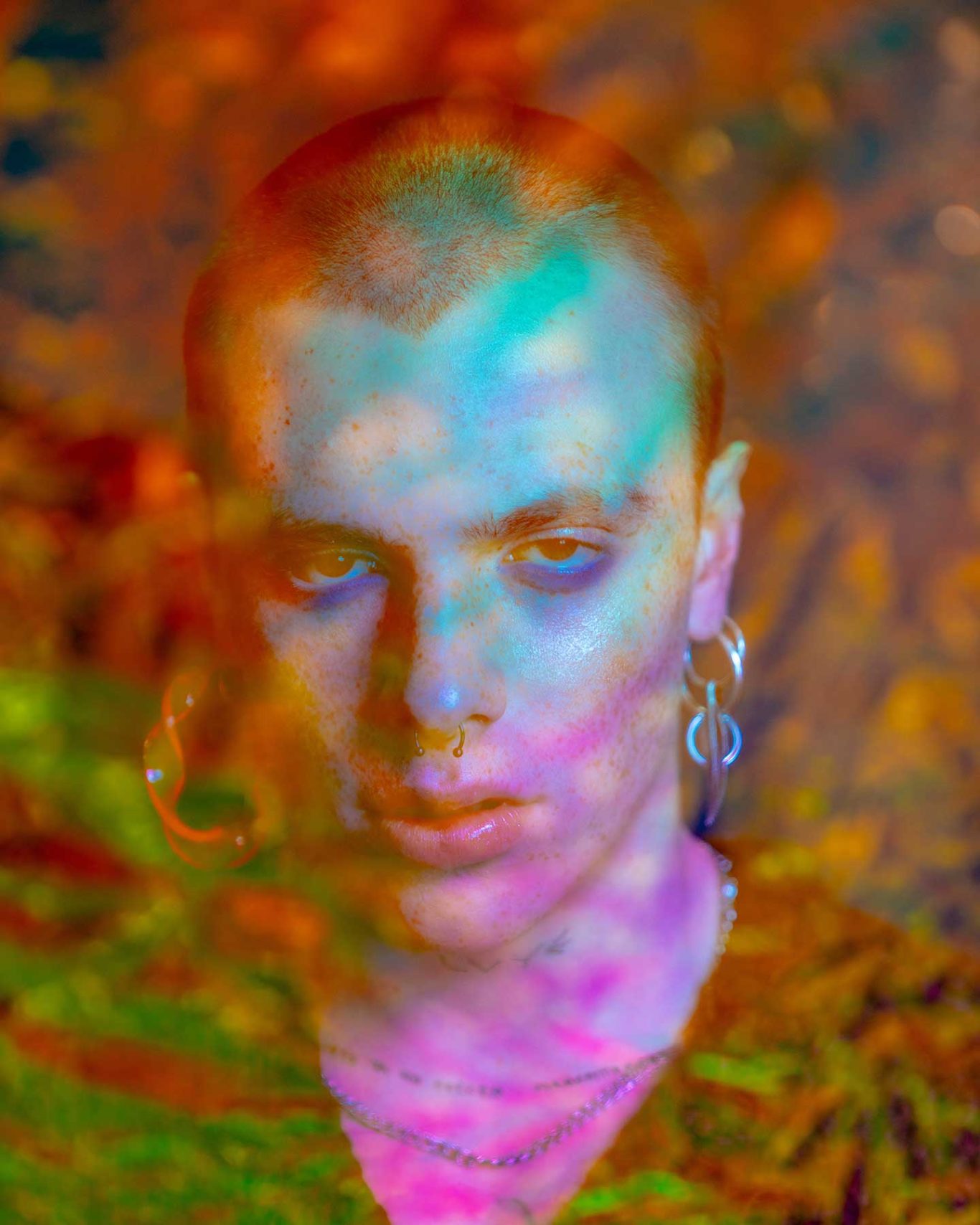 Tired Blue Portrait of Manuel Macías in “Tired Blue”, editorial for Kaltblut Magazine photographed by Raúl Rosillo.