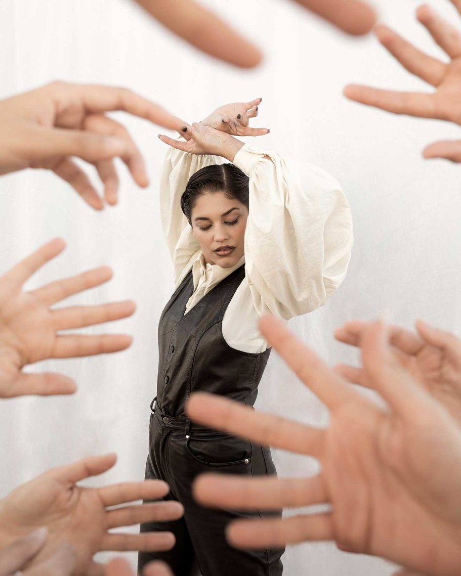 Carmen Editorial portrait of contemporary flamenco artist Carmen Avilés, photographed by Raúl Rosillo