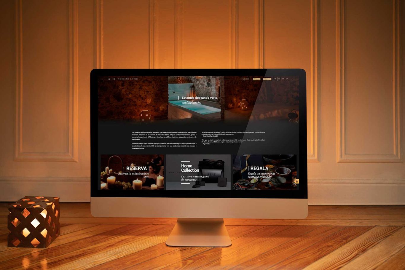 Aire Ancient Baths website design Aire Ancient Baths website design by Raúl Rosillo