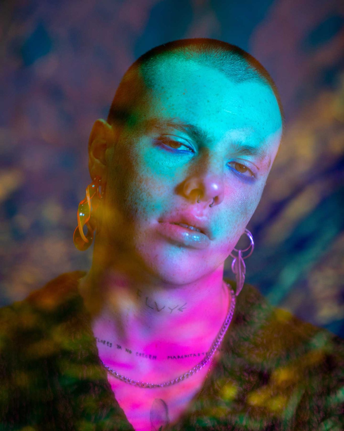 Tired Blue Portrait of Manuel Macías in “Tired Blue”, editorial for Kaltblut Magazine photographed by Raúl Rosillo.