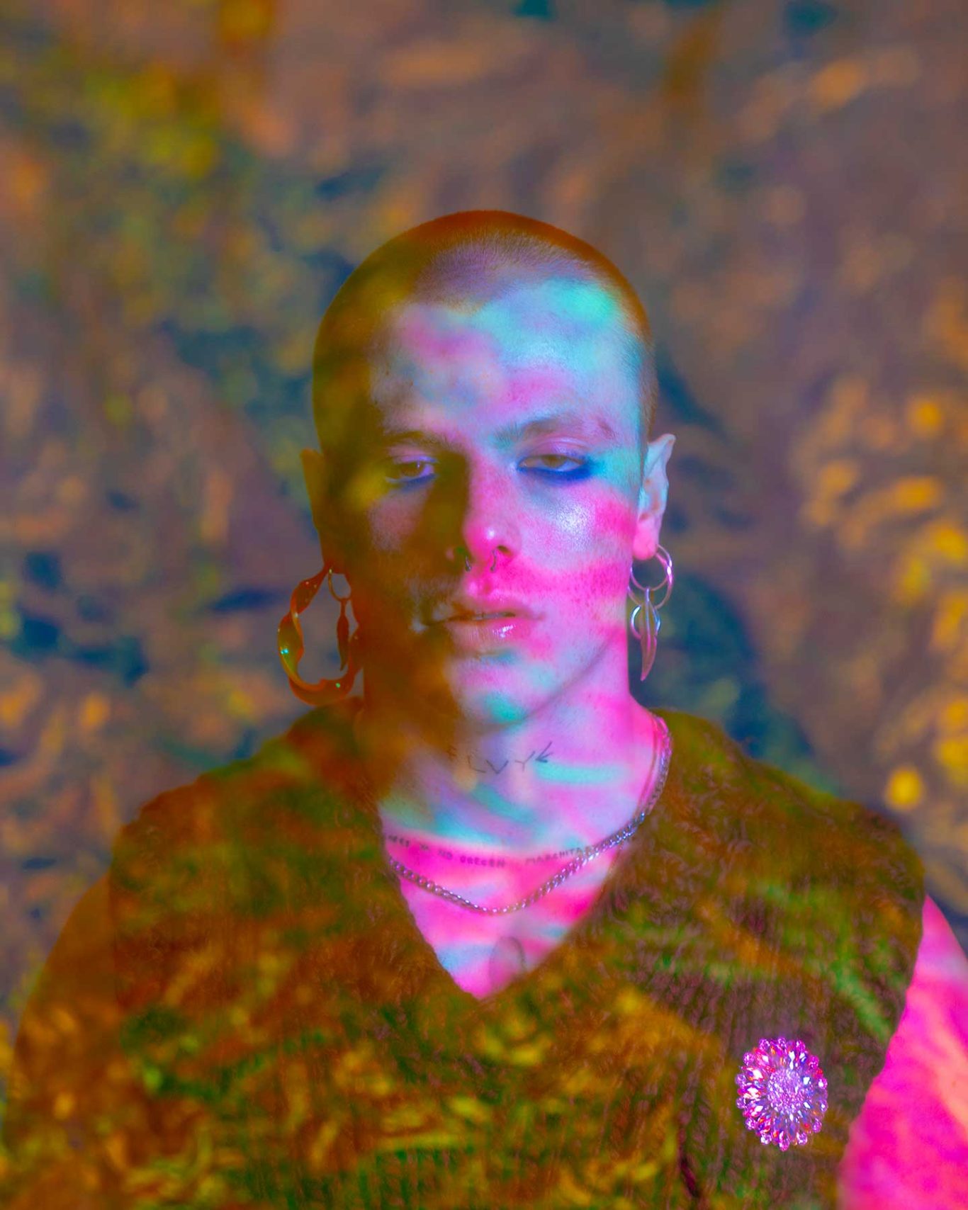 Tired Blue Portrait of Manuel Macías in “Tired Blue”, editorial for Kaltblut Magazine photographed by Raúl Rosillo.