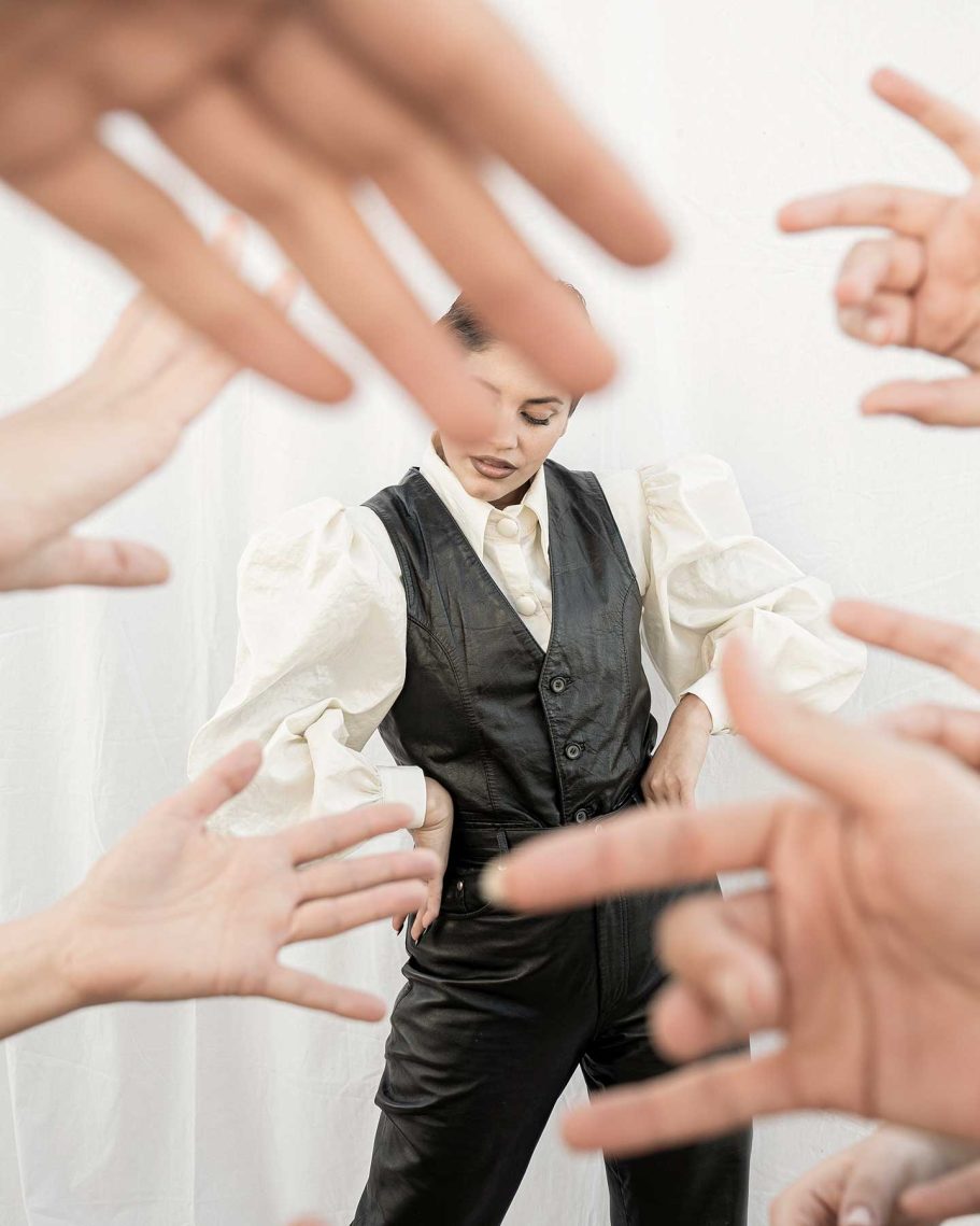 Carmen Editorial portrait of contemporary flamenco artist Carmen Avilés, photographed by Raúl Rosillo