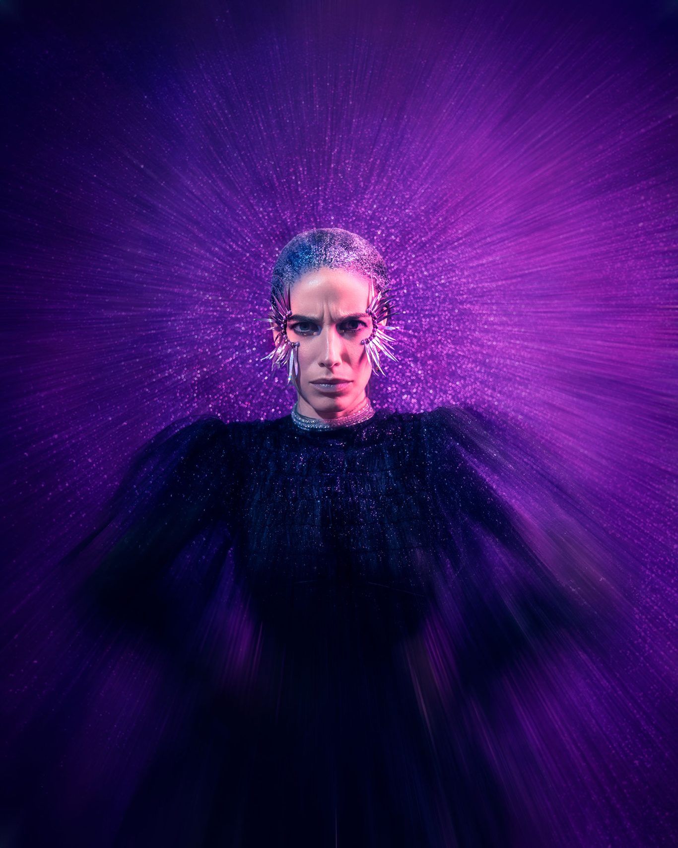 Cinderella Editorial portrait of journalist and television presenter Flora González. Creative direction and photography by Raúl Rosillo.