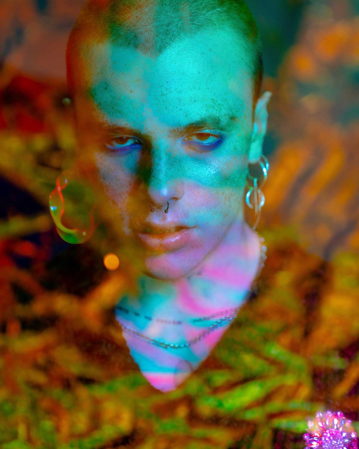 Tired Blue Portrait of Manuel Macías in “Tired Blue”, editorial for Kaltblut Magazine photographed by Raúl Rosillo.