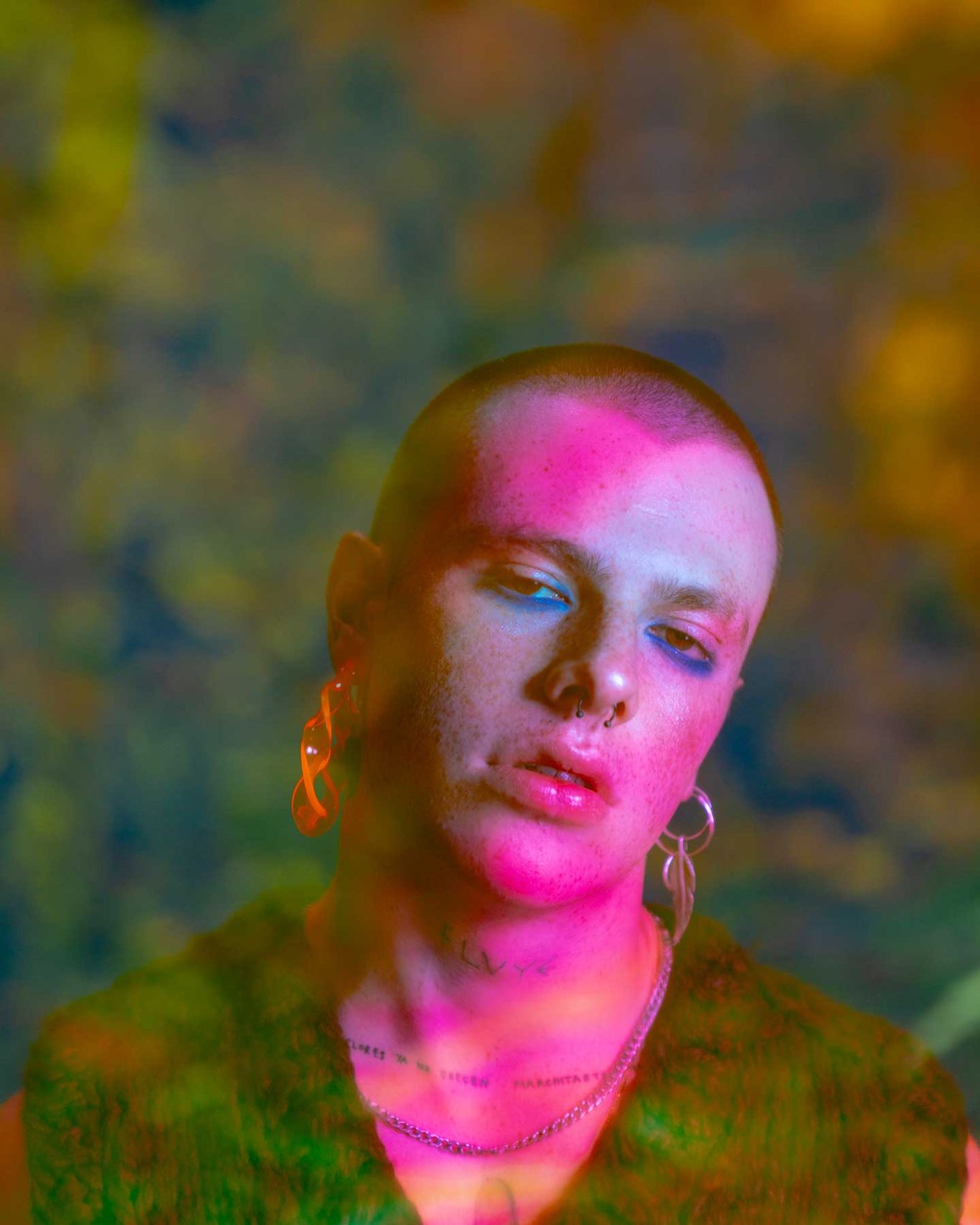 Tired Blue Portrait of Manuel Macías in “Tired Blue”, editorial for Kaltblut Magazine photographed by Raúl Rosillo.