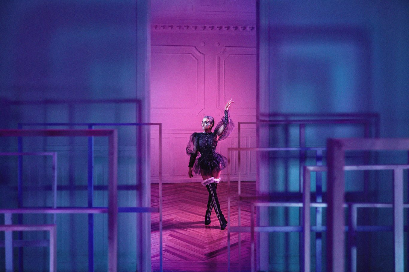 Cinderella Editorial portrait of journalist and television presenter Flora González. Creative direction and photography by Raúl Rosillo.